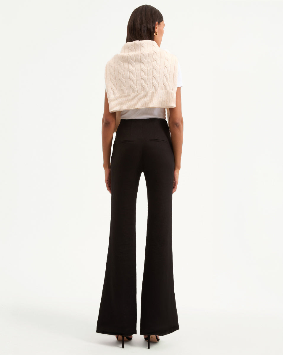 Wide-Leg Linen Pants for Women | High Waist & Stretch | Komi