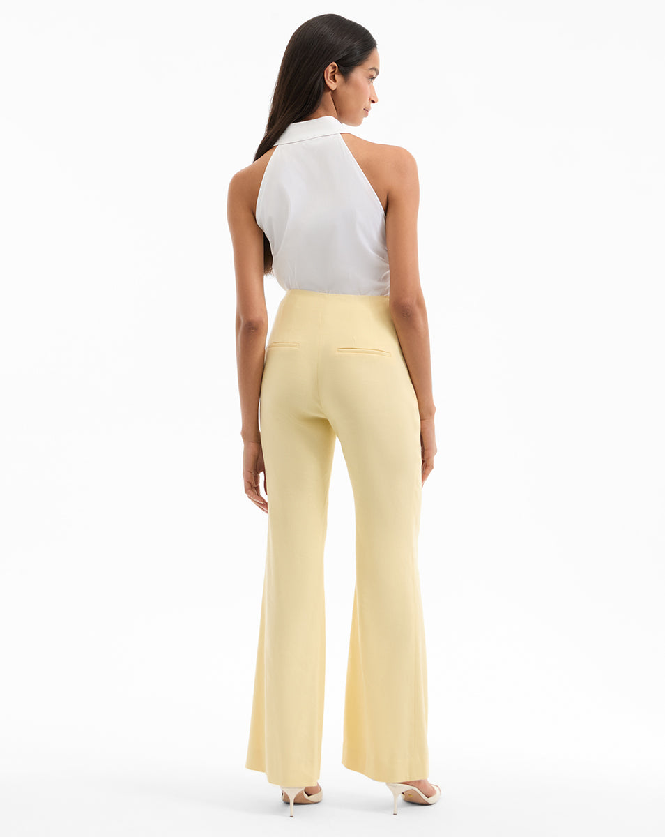 Wide-Leg Linen Pants for Women | High Waist & Stretch | Komi