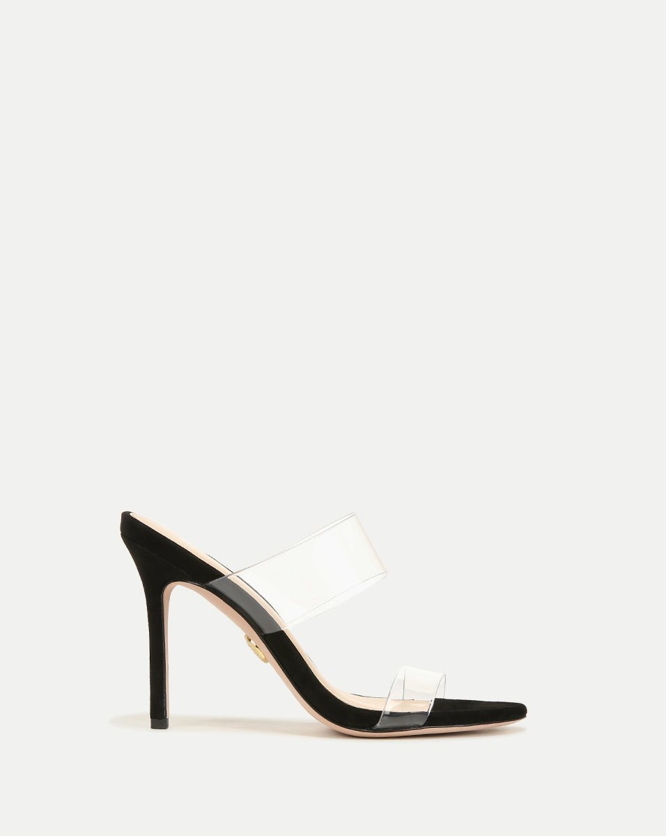 Minimalist Stiletto Sandals with Double-Strap & 4" Heel | Asha