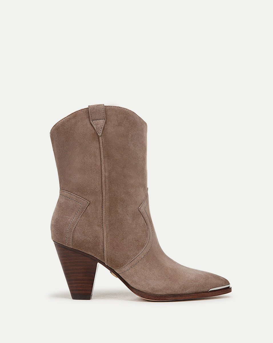 Suede Western Booties with 3" Heel for Women | Cody