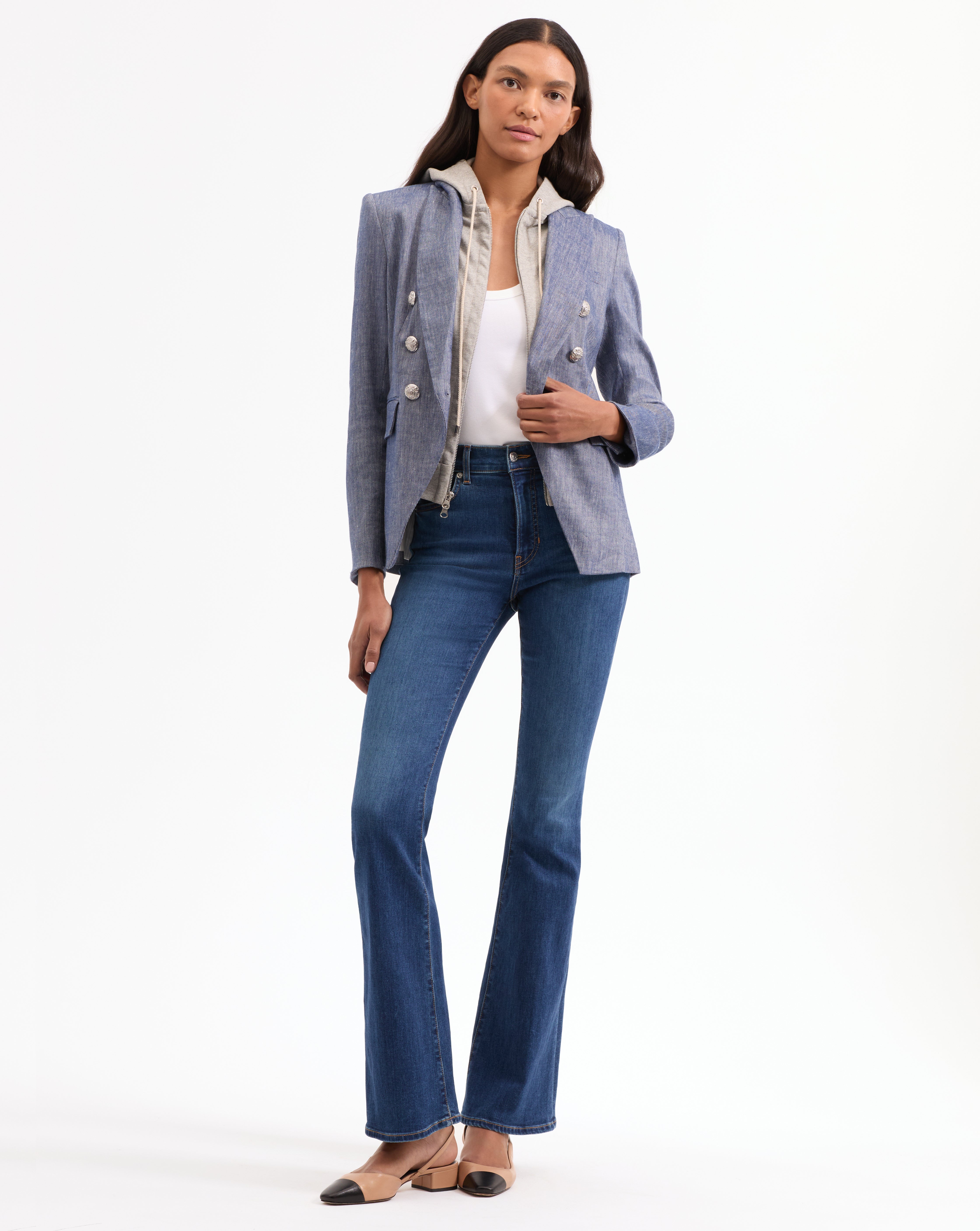 Stretch-Linen Dickey Jacket for Summer | Miller Linen USA Made