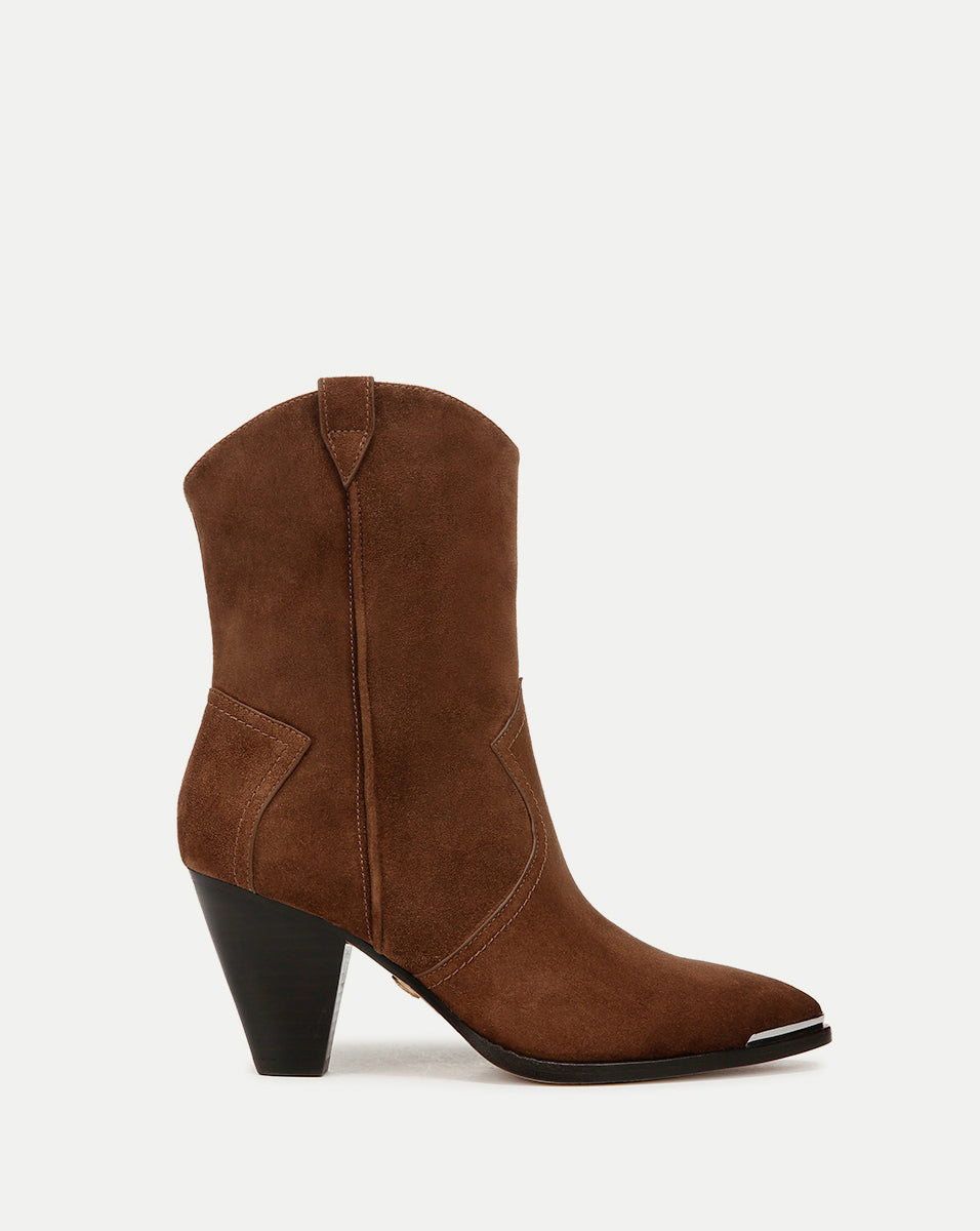 Suede Western Booties with 3" Heel for Women | Cody