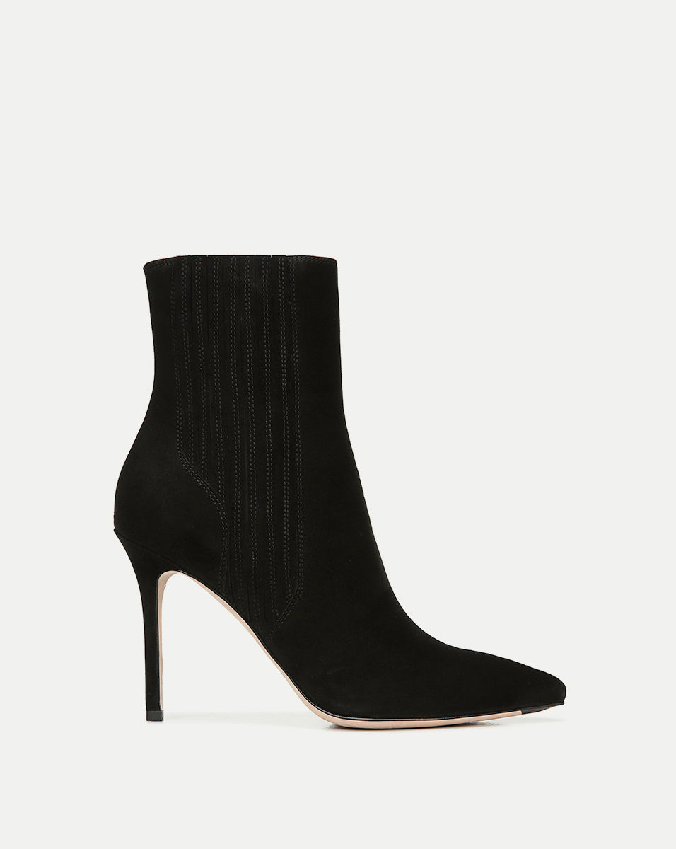 Stylish Suede Ankle Boots with 3.75" Heel | Lisa Bootie