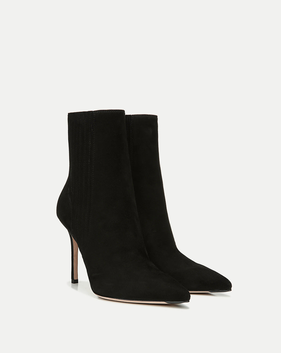 Stylish Suede Ankle Boots with 3.75" Heel | Lisa Bootie