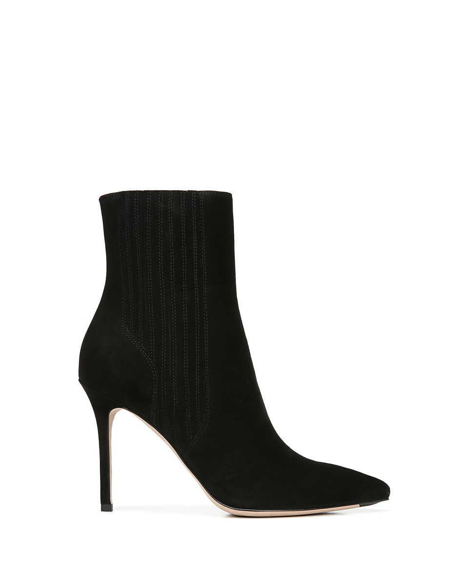 Stylish Suede Ankle Boots with 3.75" Heel | Lisa Bootie