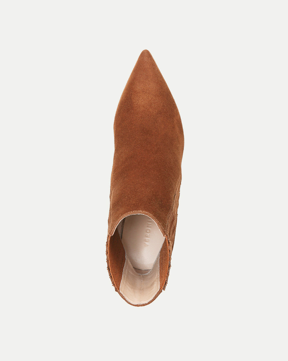 Stylish Suede Ankle Boots with 3.75" Heel | Lisa Bootie