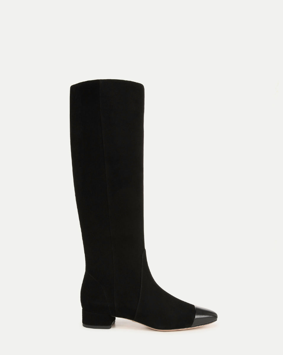Cecile Suede Knee High Boots with Block Heel | J2445L2