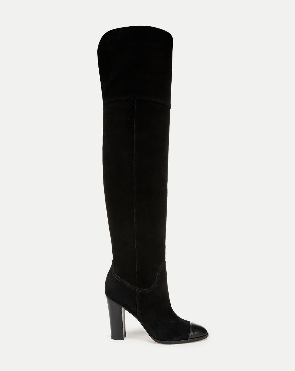 Suede Over-The-Knee Boot with 3.75" Heel & Side Zipper | Conrad
