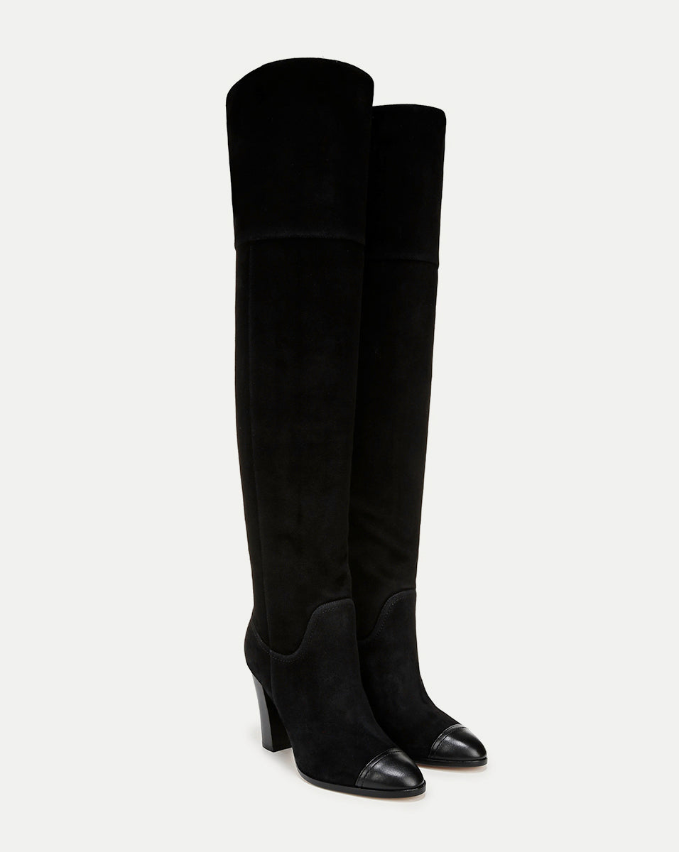 Suede Over-The-Knee Boot with 3.75" Heel & Side Zipper | Conrad