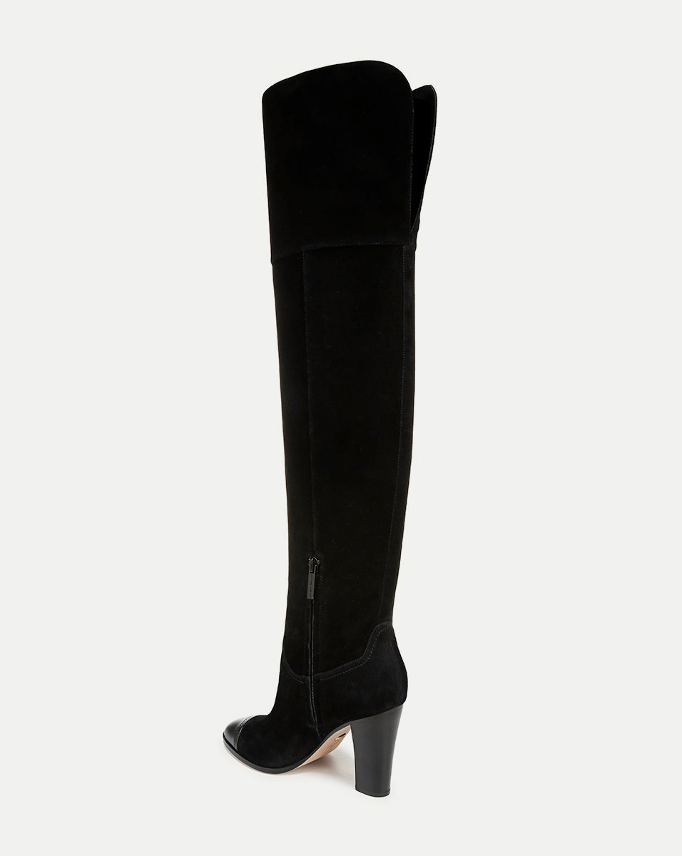Suede Over-The-Knee Boot with 3.75" Heel & Side Zipper | Conrad