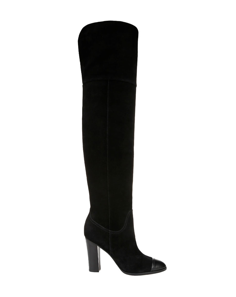 Suede Over-The-Knee Boot with 3.75" Heel & Side Zipper | Conrad