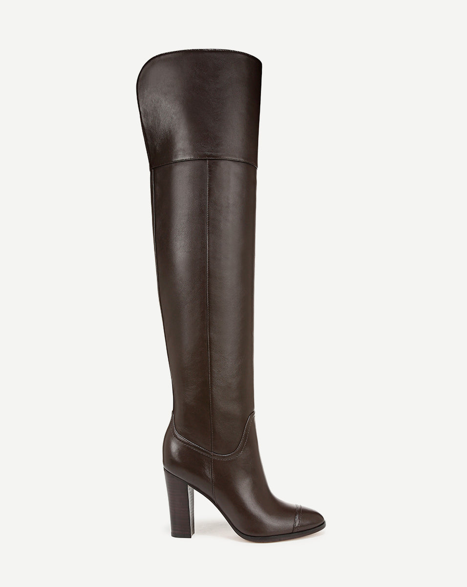 Suede Over-The-Knee Boot with 3.75" Heel & Side Zipper | Conrad