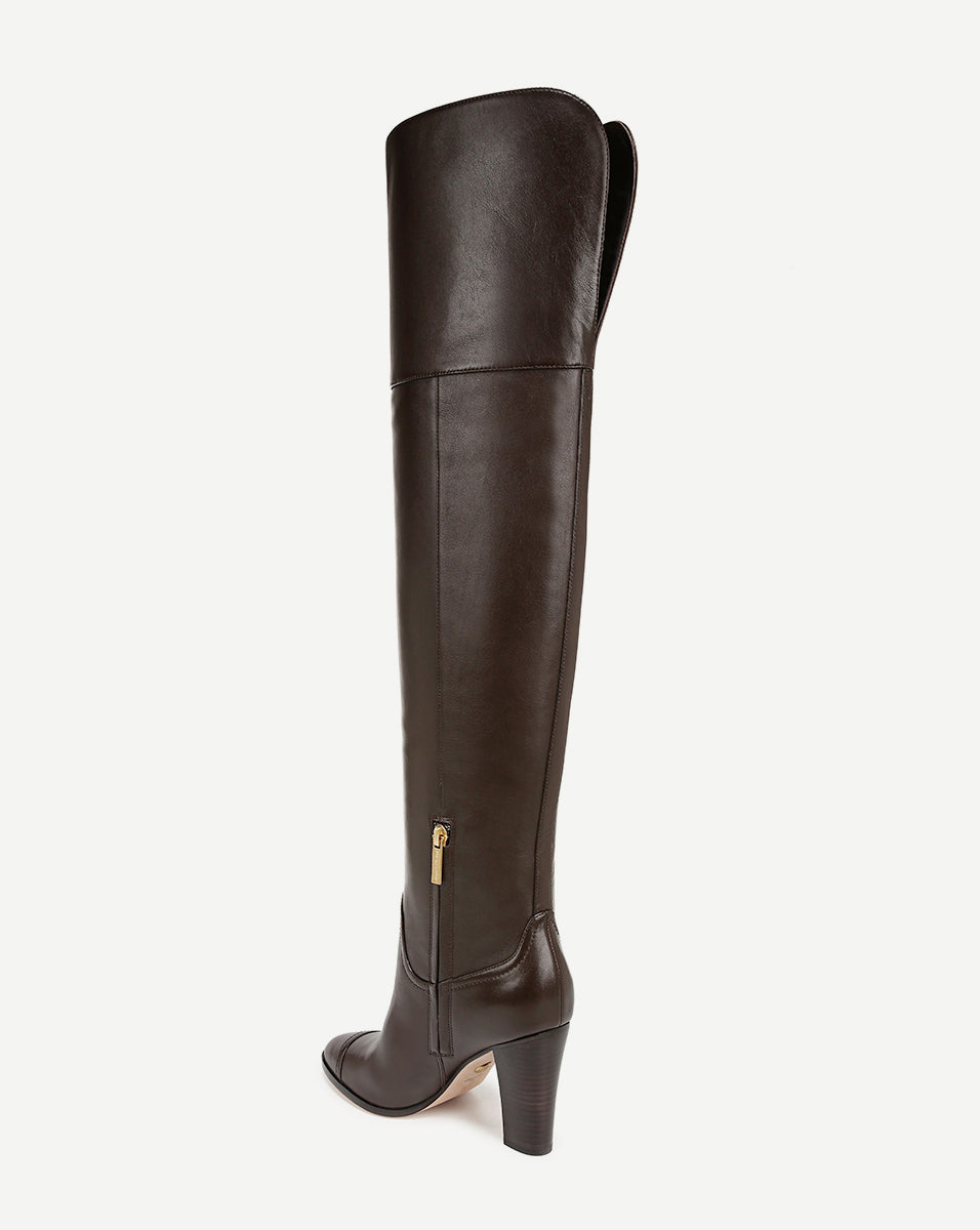 Suede Over-The-Knee Boot with 3.75" Heel & Side Zipper | Conrad