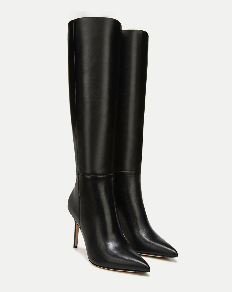 Knee-High Leather Boots with Stiletto Heel for Women | Lisa Tall Boot
