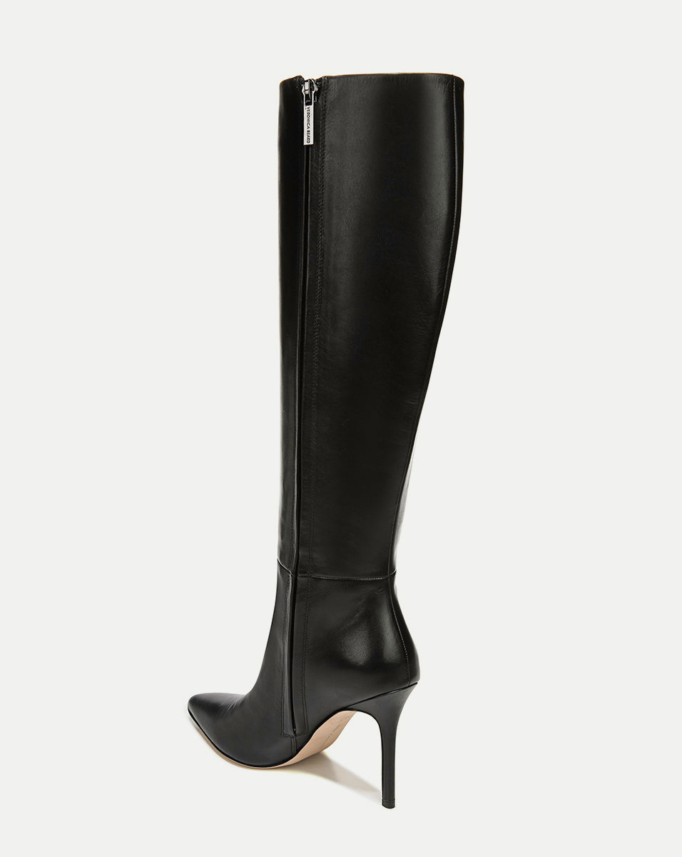 Knee-High Leather Boots with Stiletto Heel for Women | Lisa Tall Boot