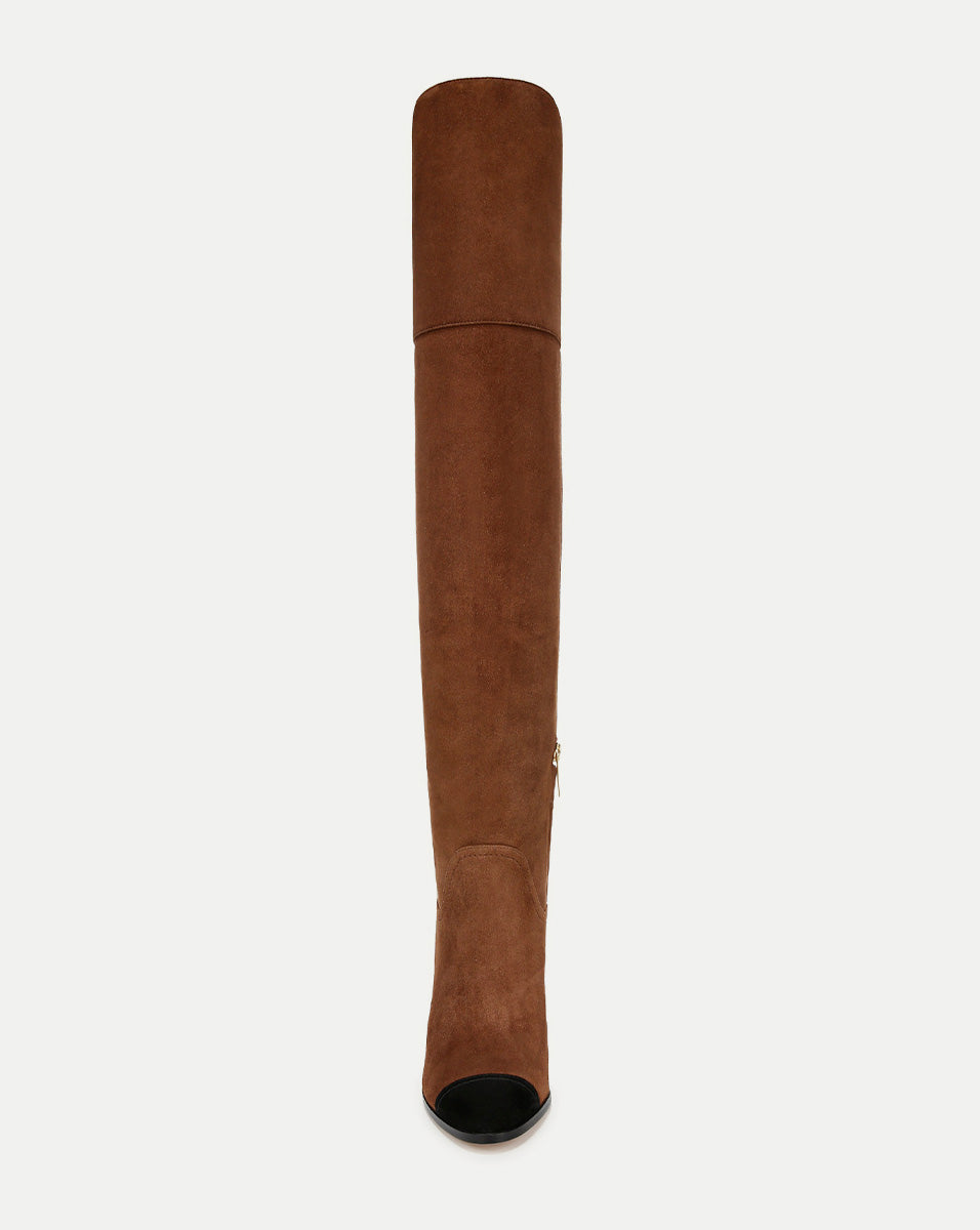 Suede Over-The-Knee Boot with 3.75" Heel & Side Zipper | Conrad