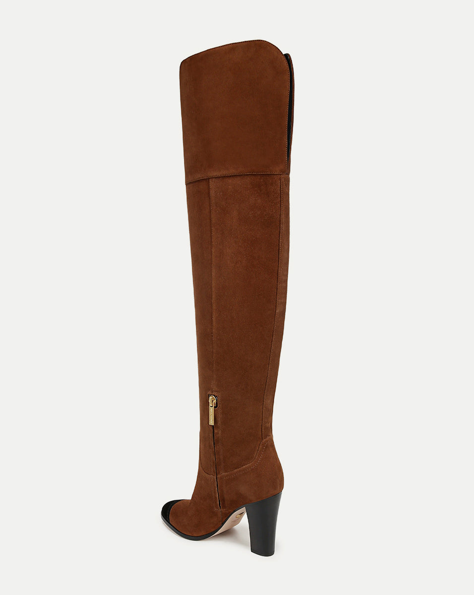 Suede Over-The-Knee Boot with 3.75" Heel & Side Zipper | Conrad