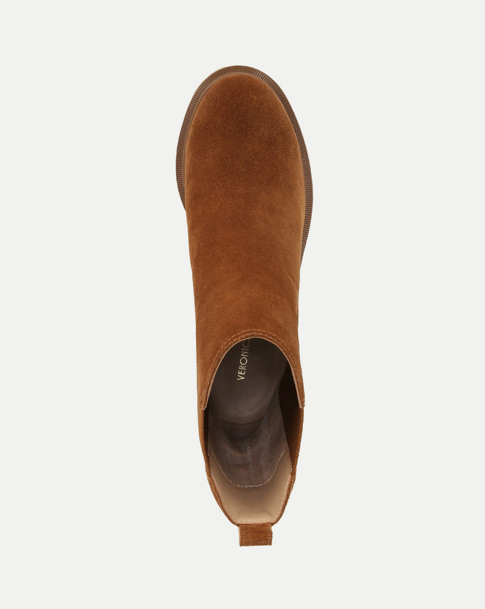 Women's Suede Chelsea Boots with 3.5" Heel | Riley Bootie