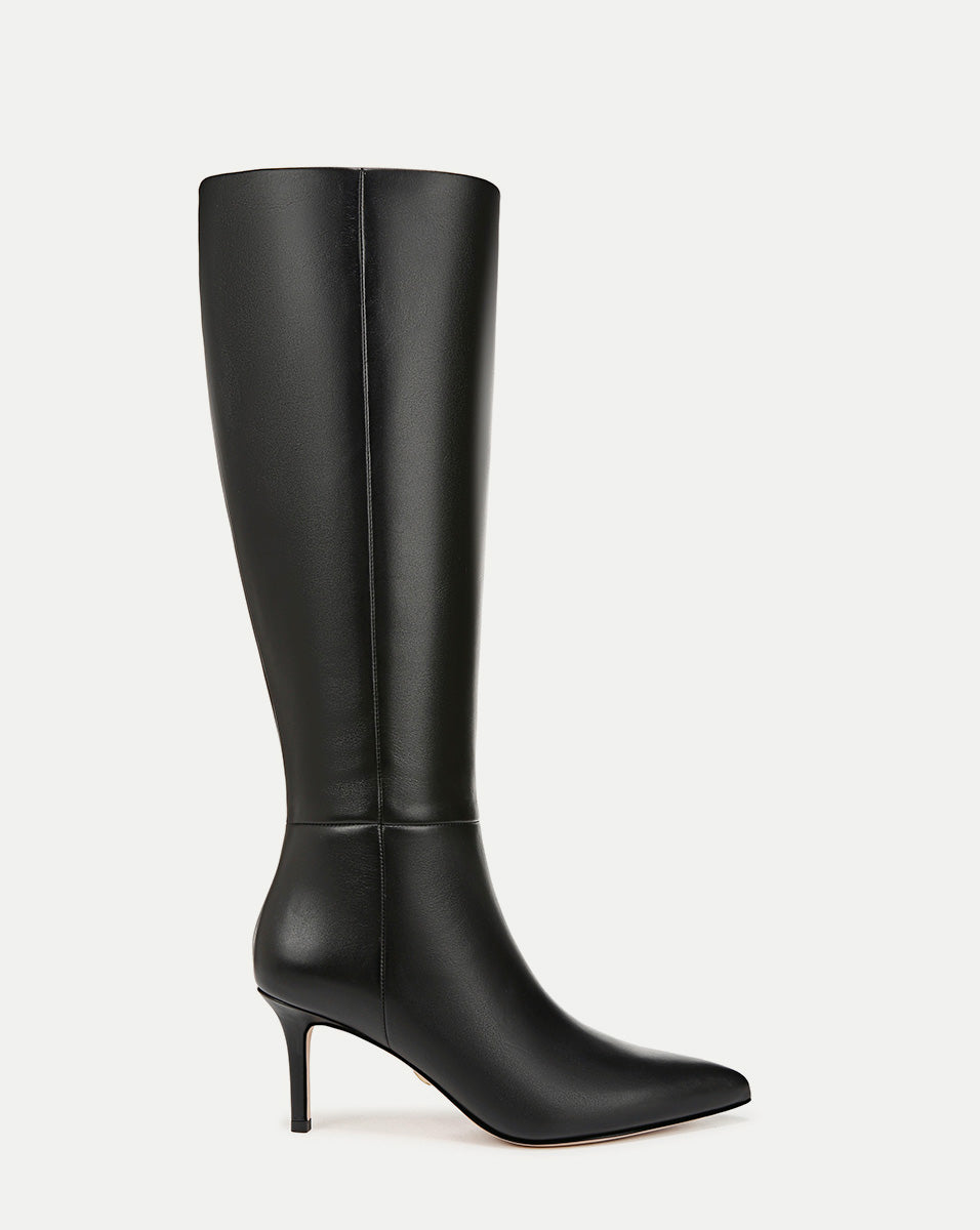 Leather Mid-Heel Knee-High Boots for Women | Lisa Tall Boot