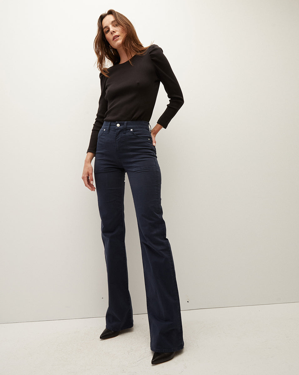 High-Rise Slim Wide-Leg Jeans for Women | Crosbie Premium Denim