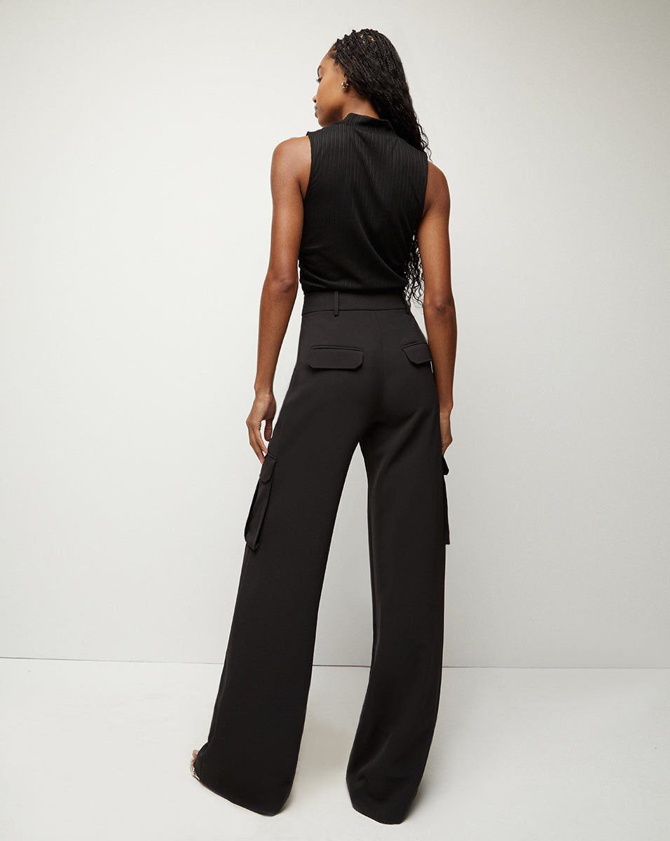 Luxury Cargo Pants for Women - High-Rise Wide Leg | Saul