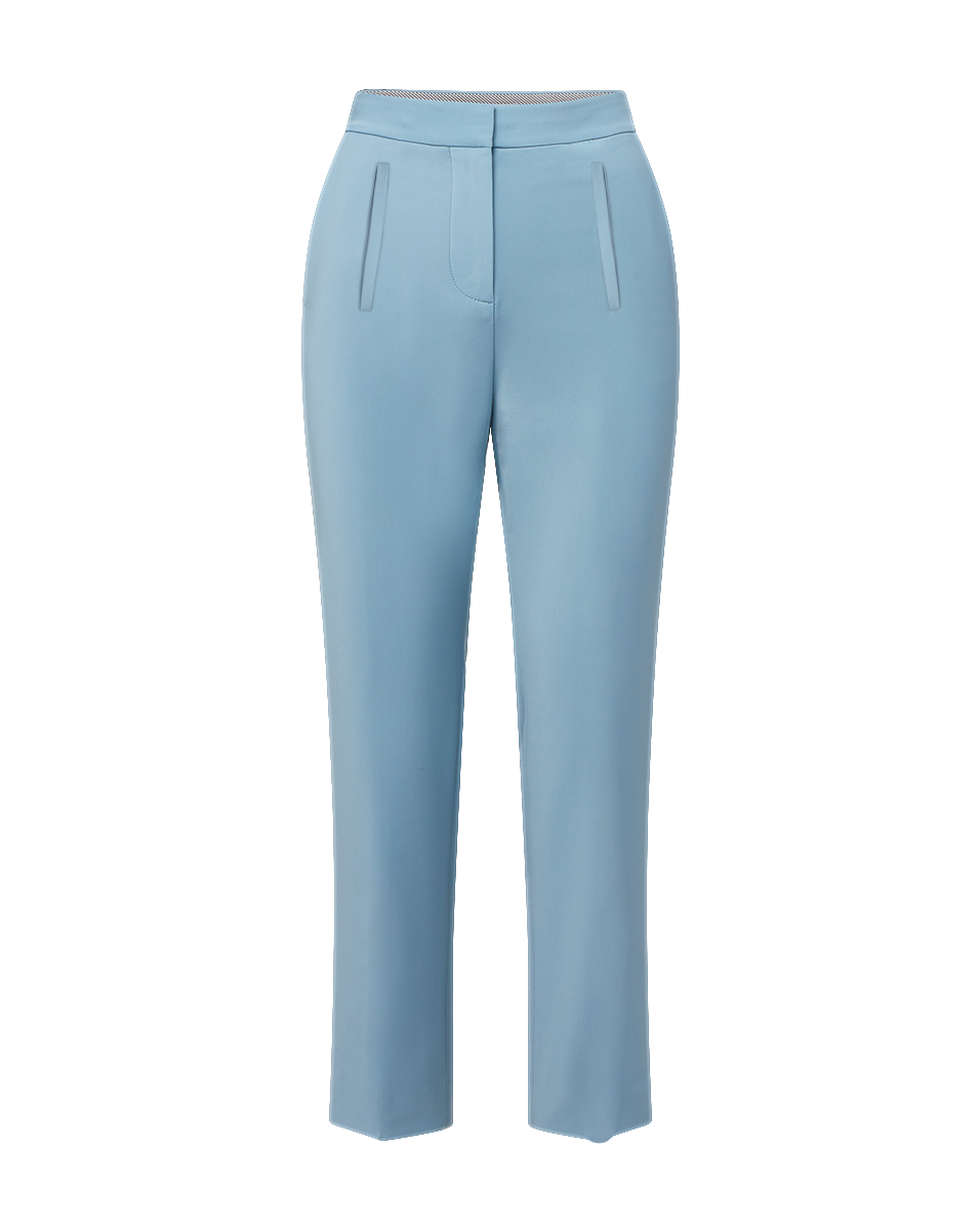 High-Waisted Wool Flared Pants in Cool Blue | Arte Pant