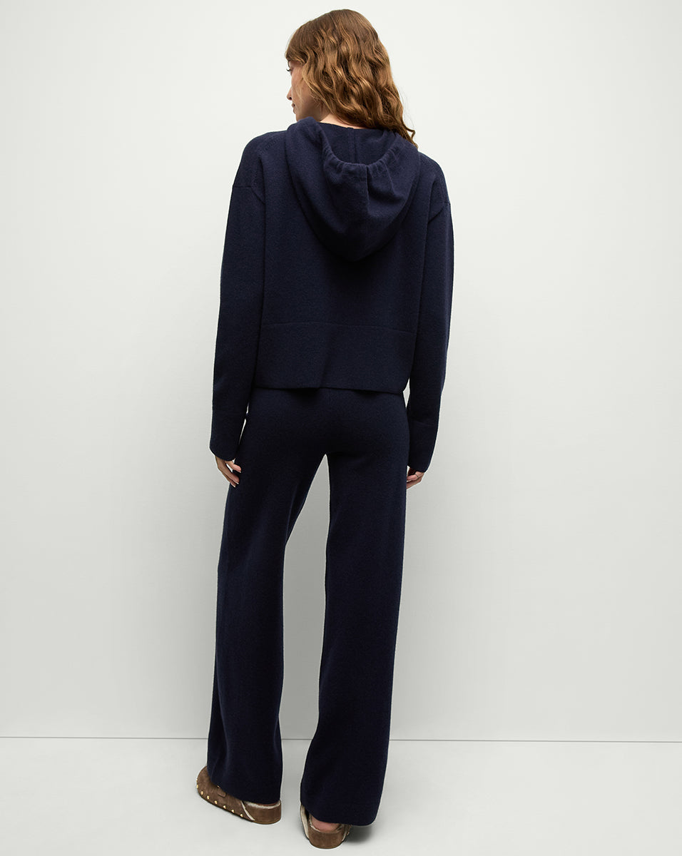 Luxury Cashmere Merino Wool Sweatpants | Jenkins High Waist Wide Leg