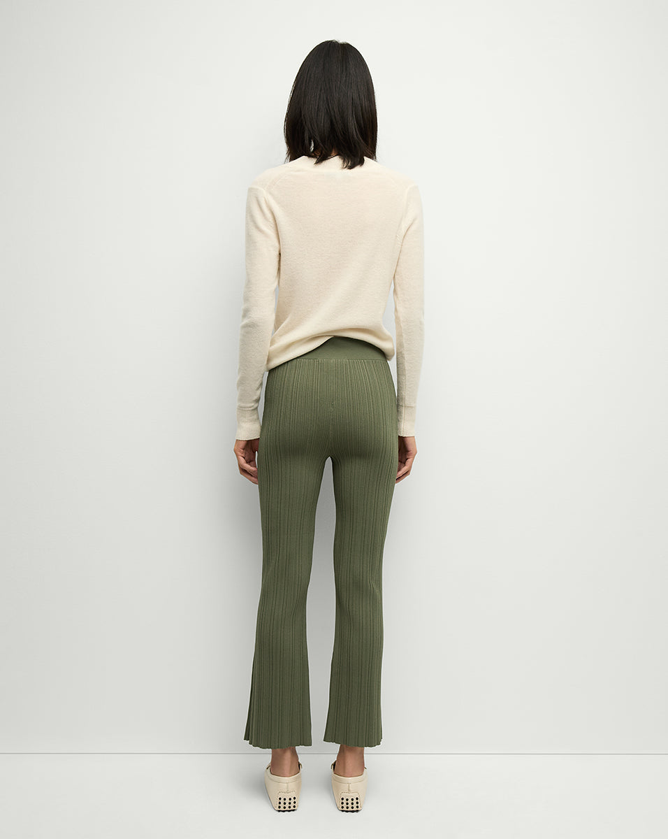 Rib-Knit Flare Pants for Women | Massaro