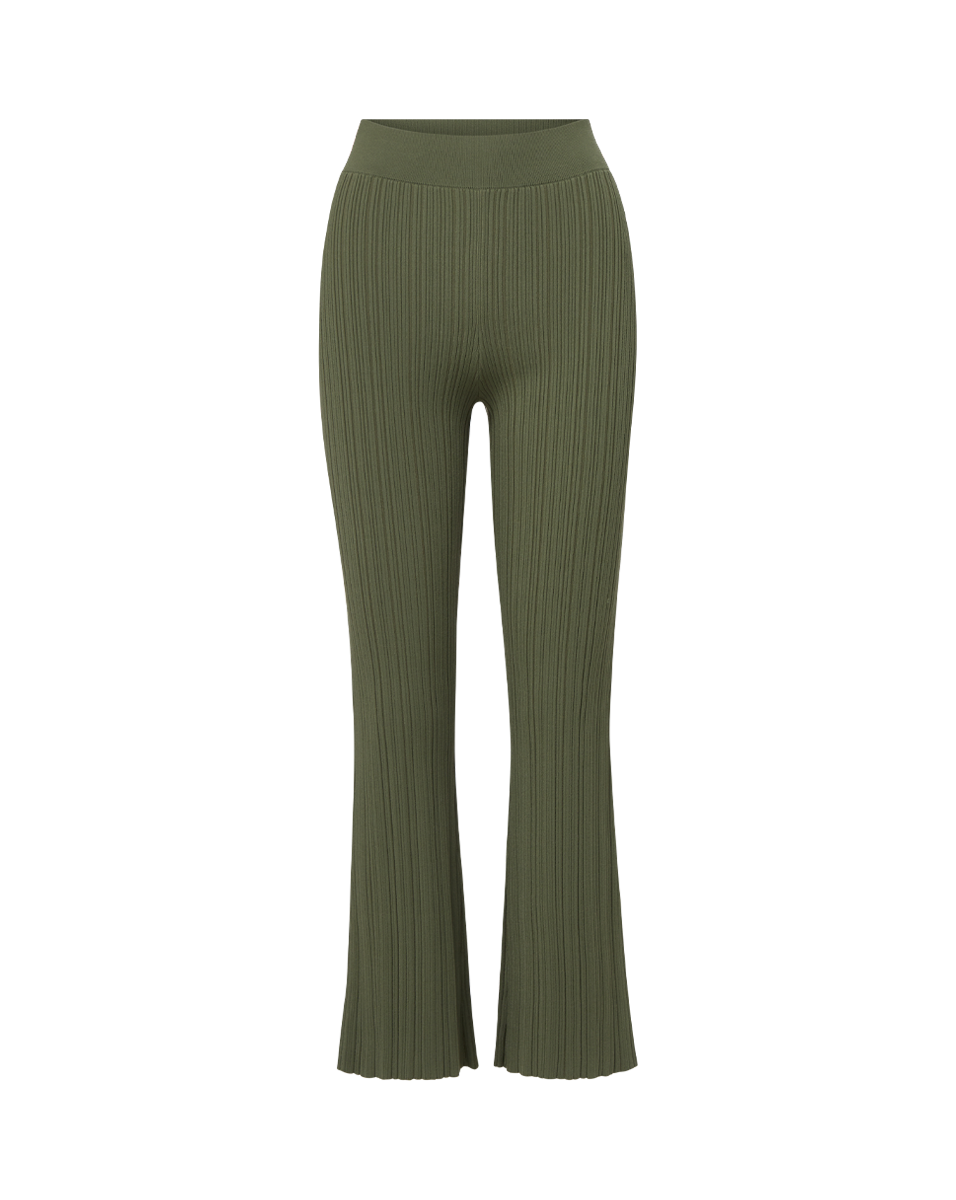 Rib-Knit Flare Pants for Women | Massaro