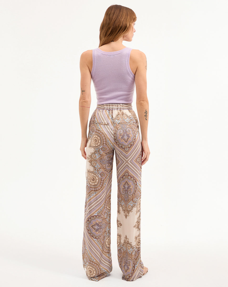 Silk Pants for Women | High Waist Wide Leg | Grigore
