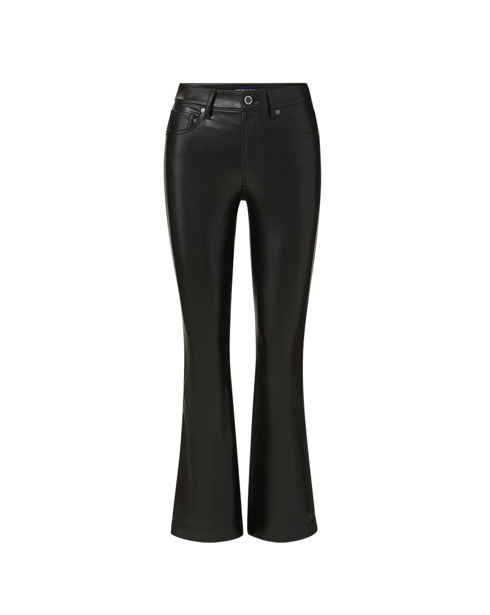 Vegan Leather Kick-Flare Pants for Women | Carson