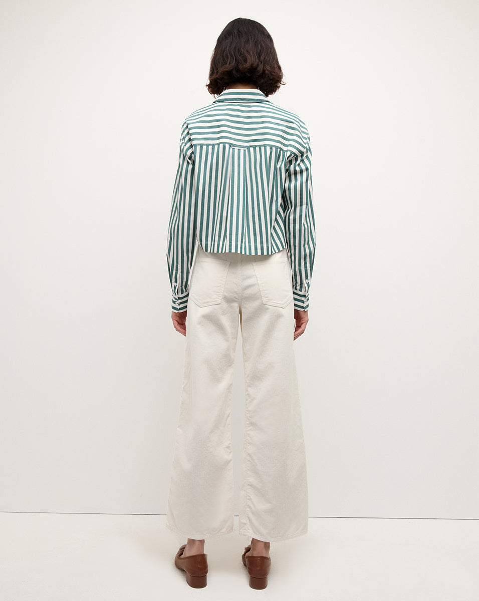Corduroy Cropped Wide-Leg Pants for Women | Taylor High-Rise