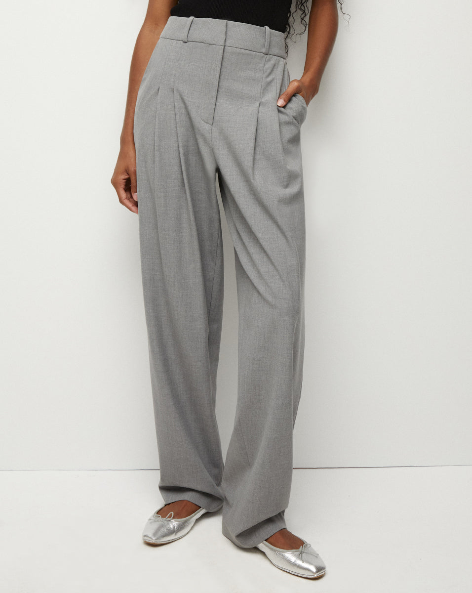 Relaxed Fit Lagarde Pants for Women | Lightweight Suiting Fabric