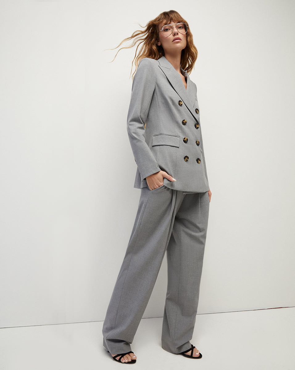 Relaxed Fit Lagarde Pants for Women | Lightweight Suiting Fabric