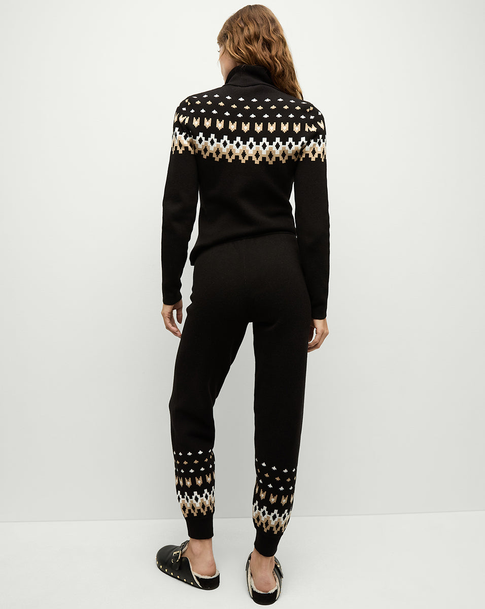 Organic Cotton Knit Joggers with Wide Waistband & Ribbed Cuffs | Fairbanks JoJo