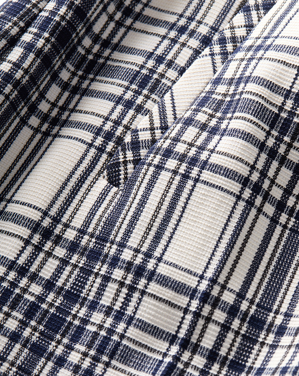 High-Rise Wide-Leg Plaid Pants for Women | Dova Pant