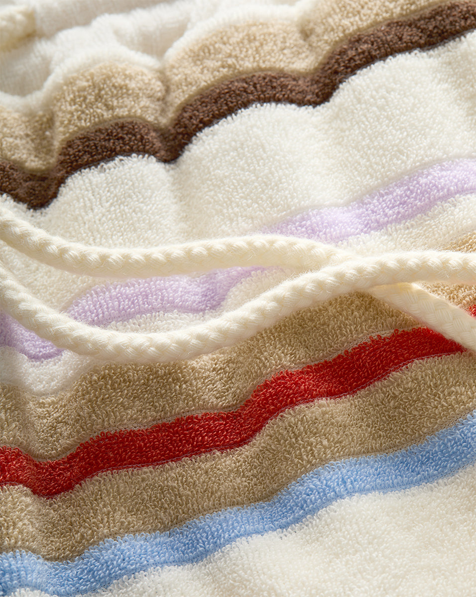 Retro Striped Cotton Shorts for Women | Mulberry