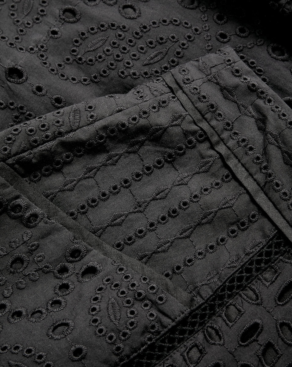 Eyelet Cotton Shorts for Women | Fabian Relaxed Weekend Style
