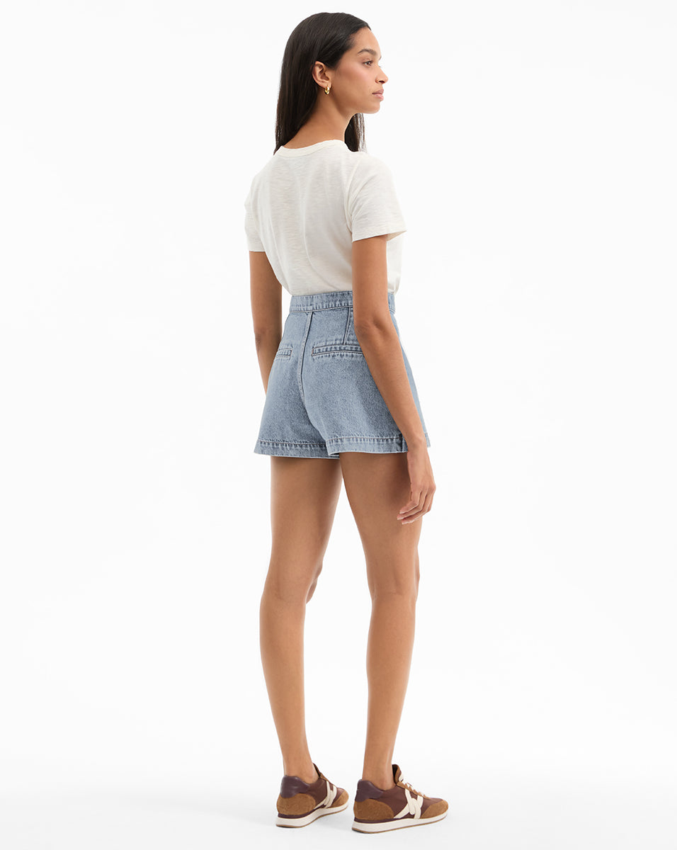Wrap Skirt Shorts for Women | Premium Japanese Denim Skort | Diaz