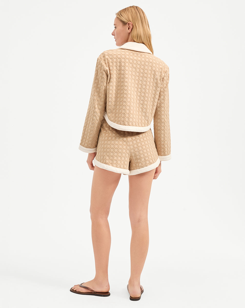 Khaki Mulberry Drawstring Shorts with Elastic Waist | Comfortable Weekend Wear