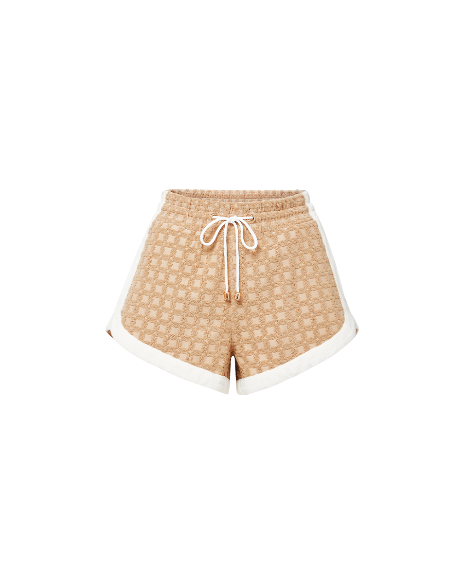Khaki Mulberry Drawstring Shorts with Elastic Waist | Comfortable Weekend Wear