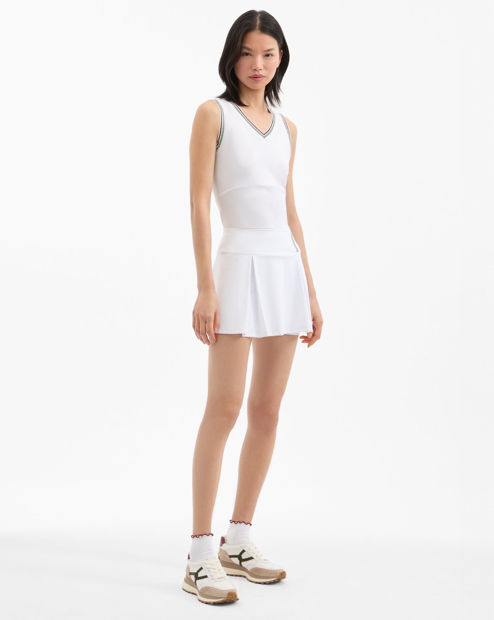 Pleated Tennis Skort with Moisture-Wicking Fabric & Inner Shorts | Deuce
