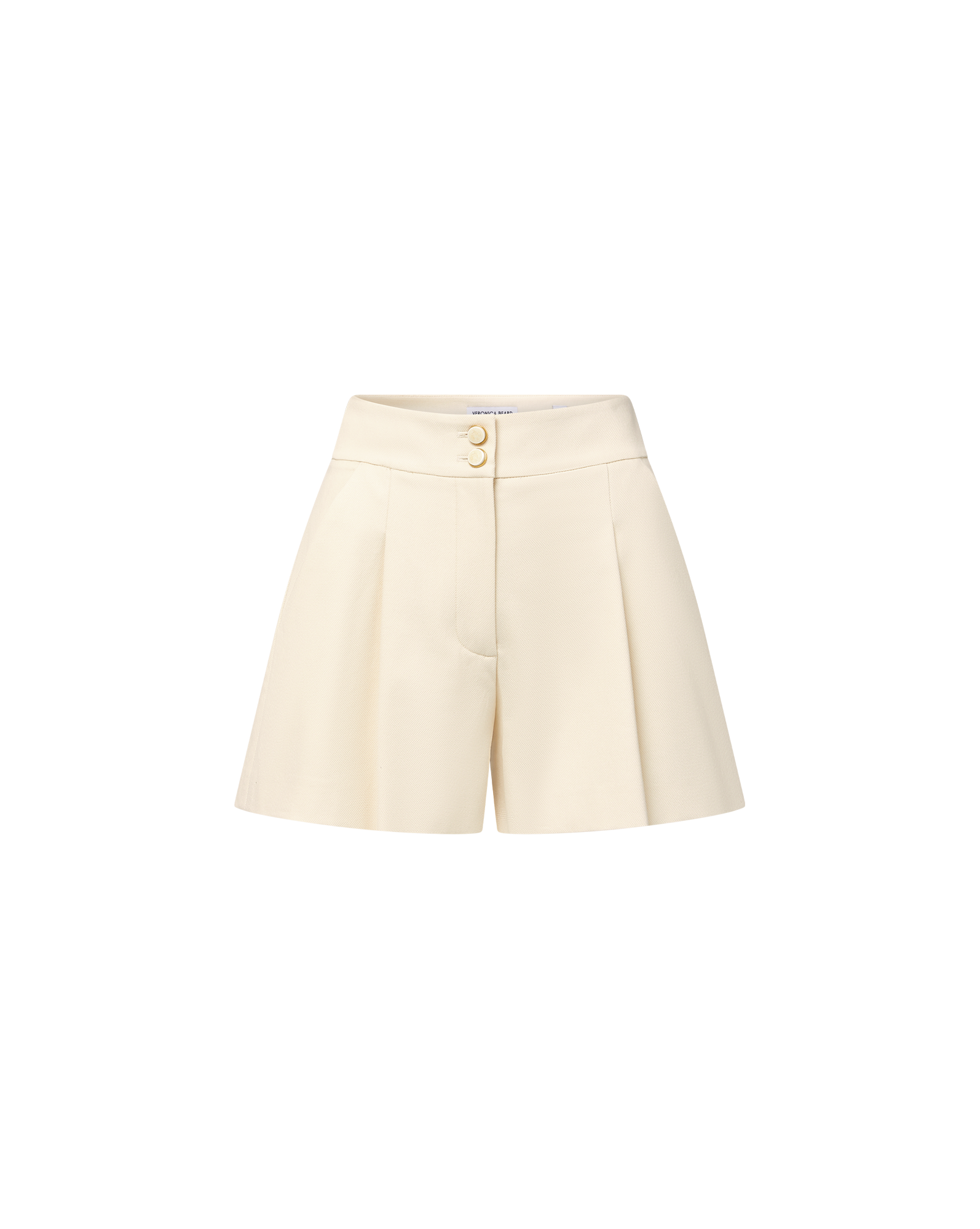 High Waist A-Line Shorts in Stretch Cotton | Devina Short