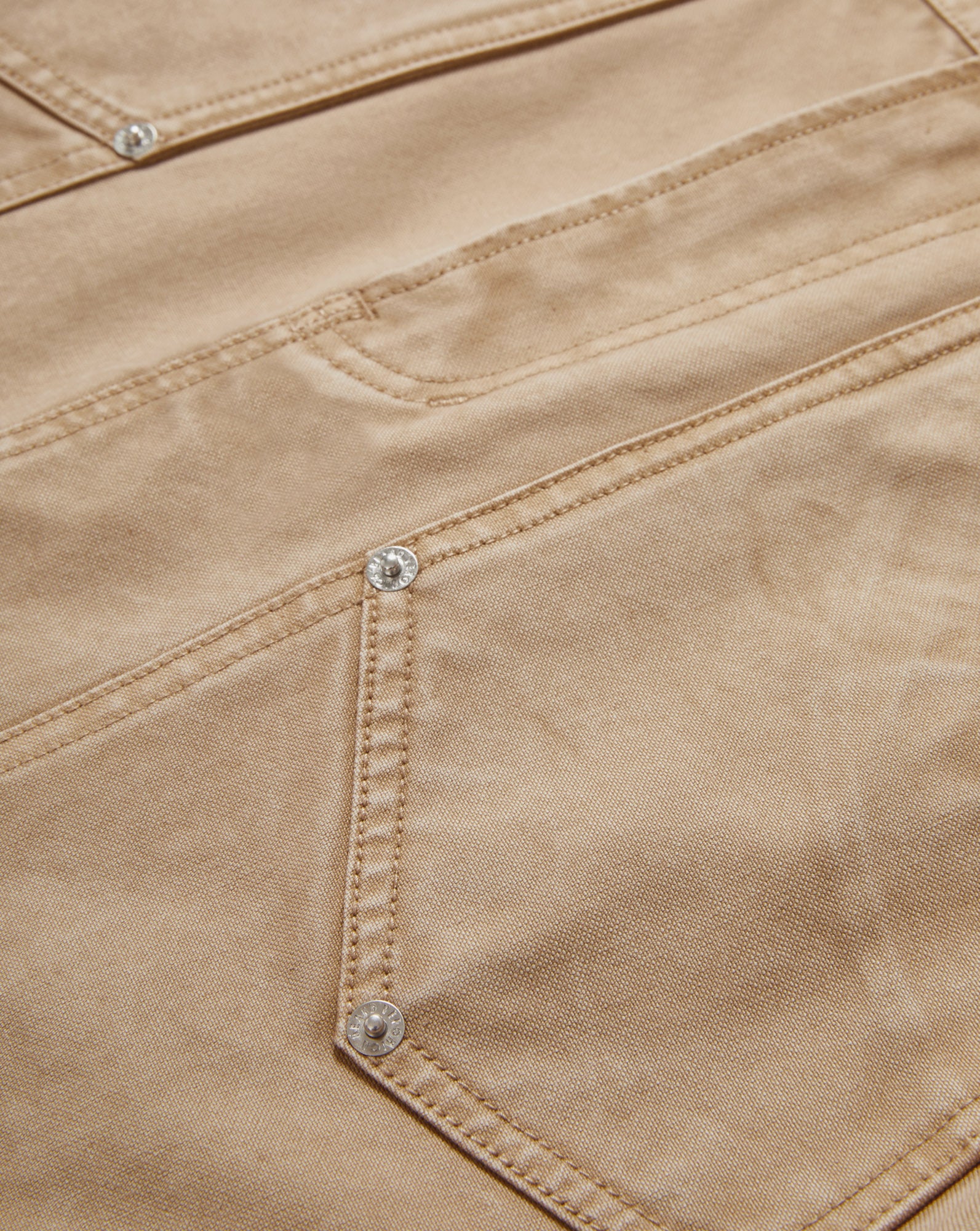 Khaki Denim Mini Skirt with A-Line Silhouette | Stelene
