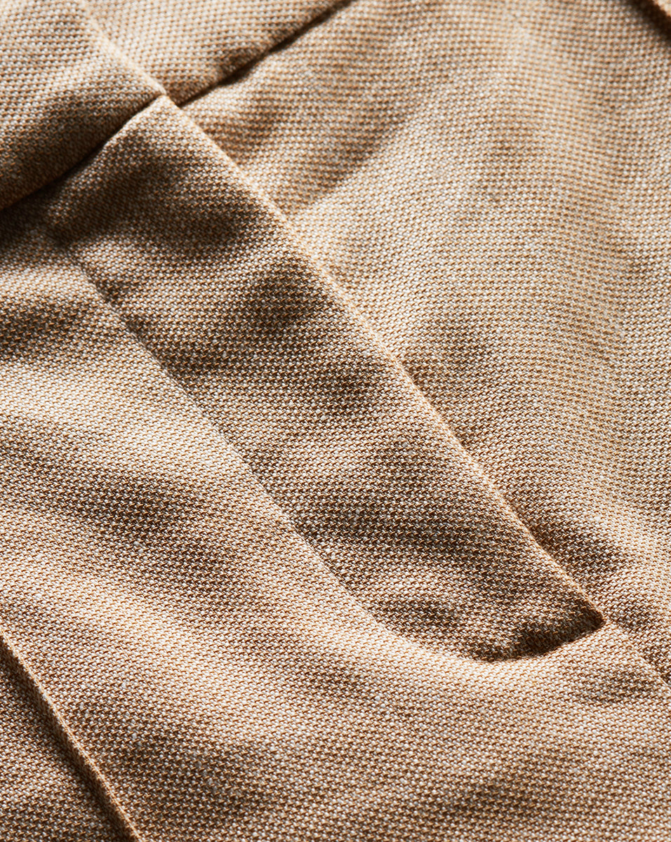 High-Rise Relaxed Linen Shorts with Pleats | Runo