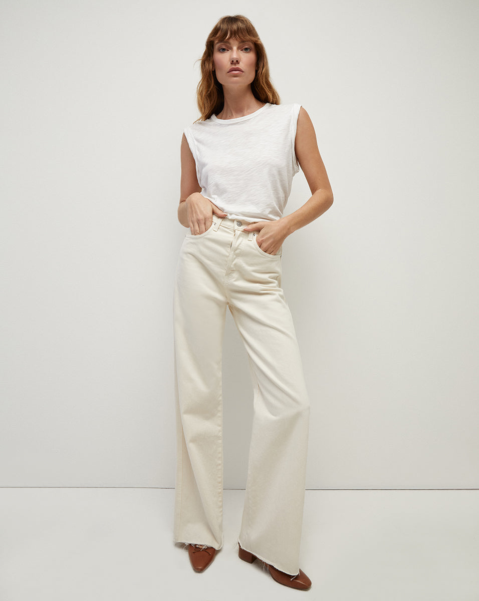 High-Rise Wide-Leg Jeans in Timeless Blue Wash | Taylor