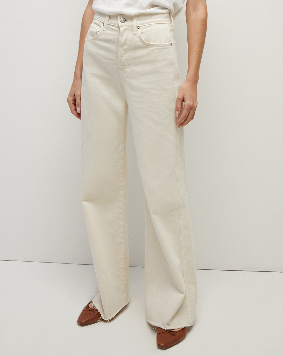High-Rise Wide-Leg Jeans in Timeless Blue Wash | Taylor