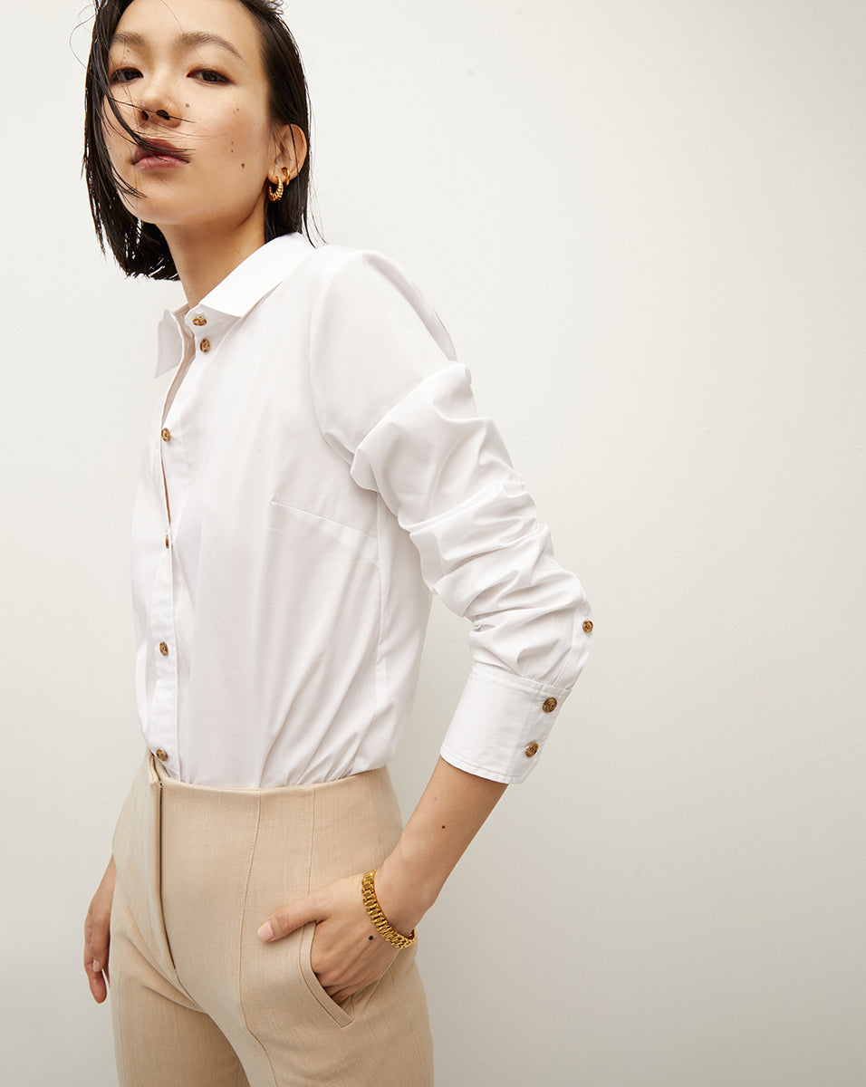 Women's Poplin Button-Down Shirt with Feminine Fit | Libby