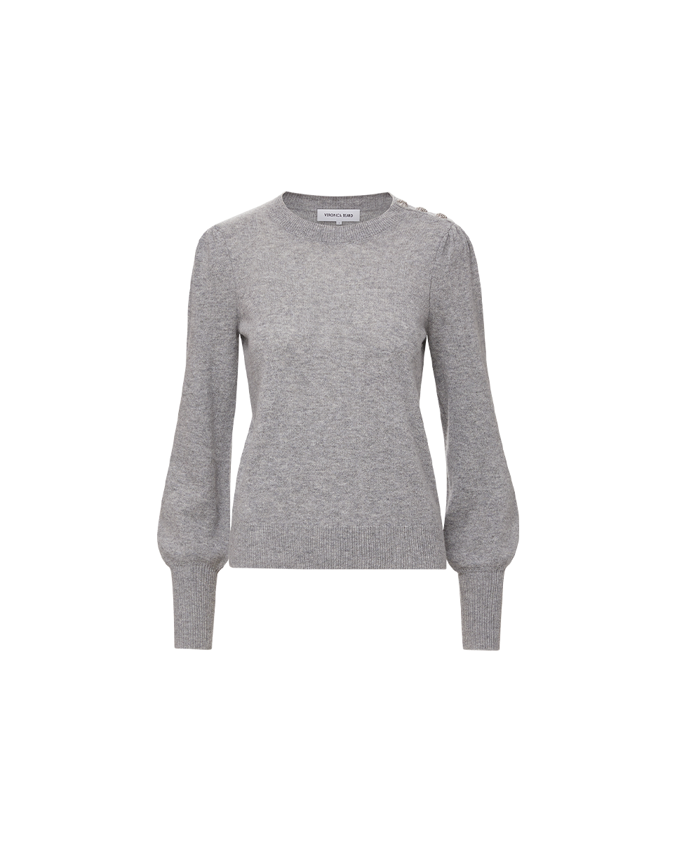 Luxury Cashmere Sweater with Button Accent | Nelia Pullover