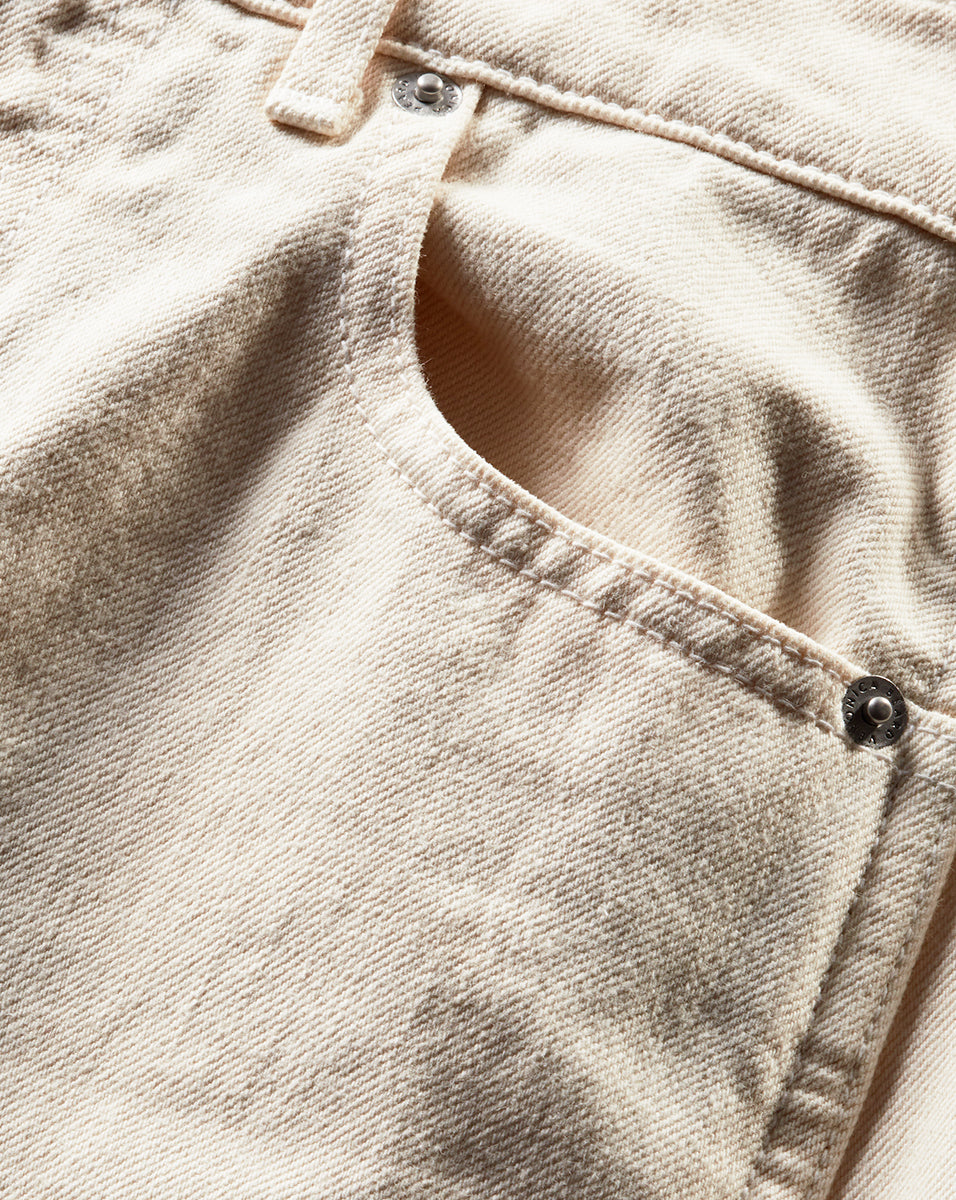 White Cropped Wide-Leg Jeans | High-Rise Japanese Denim | Taylor